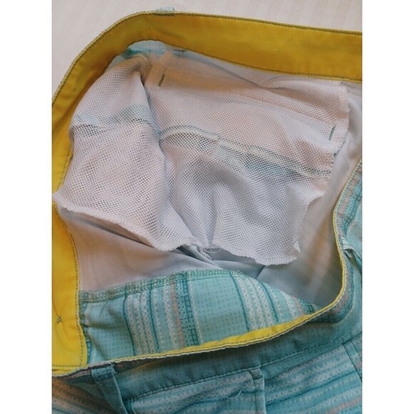 American Rag swim trunks board shorts mens 34 blue stripe surf beach active - Picture 5 of 8